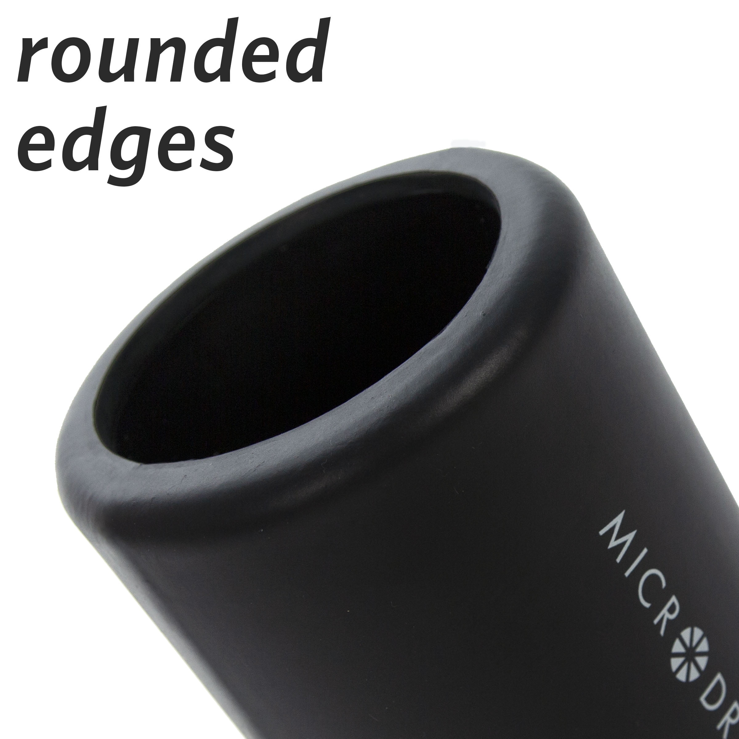 Microdry Fitness Foam Roller for Muscle Relief, Firm, 13" x 5.3", Black
