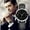 Noir, variante sur Élégante Montre pour Homme avec Cadran à Chiffres Romains et Affichage de la Date pour un Style Sophistiqué