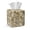 Camo Hunting Forest Branch, variant on COEQINE PU Leather Square Tissue Box Cover, Snap Closure for Easy Refill & Storage, Universal Decorative Tissue Holder for Home Bedroom Car Office Desk, Vintage Monstera Leaf