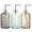 Assorted/15 Oz, variant on 3 Pack Assorted Glass 15 Ounce Lotion Soap Dispenser Bottle with Pump for Bathroom, Kitchen