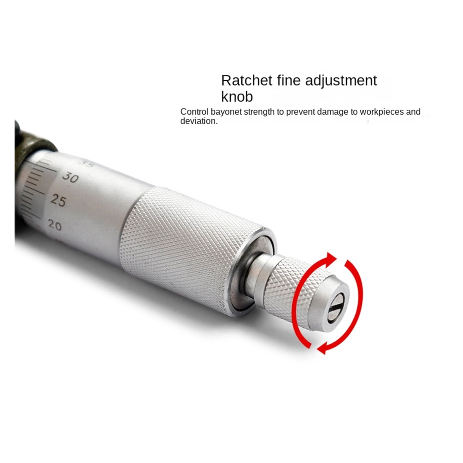Precision Measuring Made Easy With Mechanical Workshop Tools - Spiral Micrometer Caliper For 25mm Diameters With 0.01mm Accuracy