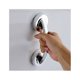 thumbnail image 3 of Manija de puerta con ventosa, refrigerador, manija de puerta de baño, caño, fuerte y refinada, perfecta para baño (plata), 3 of 5