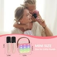 thumbnail image 4 of Mini Karaoke Machine with 2 Wireless Microphones Portable Mini Karaoke Machine for Kids for Christmas Party Gift, 4 of 7