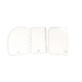 thumbnail image 1 of 3PCS/Set Réutilisable en Plastique Coloré Multifonctions Dents Irrégulières Bord Bricolage Crème Racleur Kit Moule à Gâteau Outils, 1 of 9