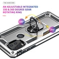 thumbnail image 2 of Allytech Kickstand Case for Moto G Stylus 5G 6.8-Inch, Military Grade Protection Ring Stand Holder Compatible with Car Mount Bumper Defender Case Cover for Motorola G Stylus 5G - Silver, 2 of 6