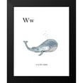 thumbnail image 2 of Straatsma, Leah 20x24 Black Modern Framed Museum Art Print Titled - Ww Is For Whale, 2 of 5