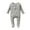 Gray, variant on 0-6M Newborn Baby Footie Pajamas Zipper Front Infant Cotton One-piece Sleeper Pjs Newborn Footed Sleep Play