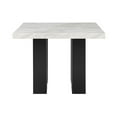 thumbnail image 3 of Global Furniture USA D04 Faux Marble Top Counter Height Bar Table in White/Black, 3 of 5