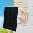 thumbnail image 2 of Panel Solar 5V 5W Cargador solar IP65 Impermeable 9.8 FT Cable Cargador de células solares Tipo C Puerto, 2 of 5