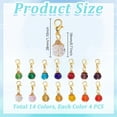 thumbnail image 2 of 56 colgantes de cristal facetado de colores, hechos a mano, con cierre de langosta dorado., 2 of 5