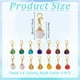 thumbnail image 2 of 56 colgantes de cristal facetado de colores, hechos a mano, con cierre de langosta dorado., 2 of 5