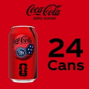 Coca-Cola Zero Sugar Soda Pop Cans, 12 fl oz, 24 Pack