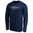 thumbnail image 2 of Men's Zion Williamson Navy New Orleans Pelicans Playmaker Name & Number Long Sleeve T-Shirt, 2 of 3