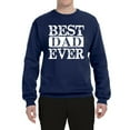 thumbnail image 2 of Wild Bobby, Best Dad Ever Daddy Husband, Father's Day, Unisex Men Crewneck Graphic Sweatshirt, Navy, Small, 2 of 3