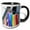 Black/White, variant on 3drose, Gay Pride Flag, New York City, New York. Usa, 11oz Two-tone Red Mug