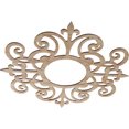 thumbnail image 2 of Ekena Millwork 30"OD x 9 3/4"ID x 3/8"T Dijon Wood Fretwork Pierced Ceiling Medallion, Red Oak, 2 of 3