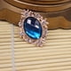 thumbnail image 4 of 30 piezas de botones traseros planos Zulema para manualidades decoración de vestidos Azul oscuro, 4 of 8