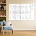 thumbnail image 2 of Calendario de borrado en seco BooQool para pared anual, 37 x 57,9 cm, con pegatinas, 2 of 7