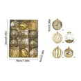thumbnail image 3 of Zmeidao 12Pcs 2.36in Christmas Ball Ornaments Set, Colorful Shatterproof Christmas Tree Decorations, Hanging Balls Christmas Ornaments for Xmas Tree, Holiday Party Decor, 3 of 6