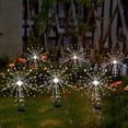 thumbnail image 2 of 2 Pack 180LED Solar Lights for Outside, Solar Firework Light Outdoor Waterproof with 8 Flashing Modes, Solar Lights for Lawn and Garden Decoration, White, 2 of 9