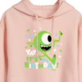 thumbnail image 3 of Disney Monsters Inc - Mike Yay It's My Birthday - Juniors Cropped Pullover Hoodie, 3 of 5