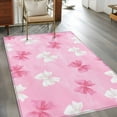 thumbnail image 2 of Area Rug for Living Room, Pink White Bow Non-Slip Indoor Large Carpet for Bedroom/Dining Room, Modern Art Watercolor Bowknot Washable Low-Profile Rectangle Floor Mat Runner Rugs - 2.7 x 5 Ft, 2 of 8