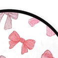 thumbnail image 4 of 36.2 Inch Round Floor Mat Pink Bows Pattern Carpet Decor Rug for Living Room Bedroom, 4 of 6