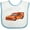 White and Blue, variant on Inktastic Red Flames Race Car Boys or Girls Baby Bib