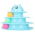 thumbnail image 4 of Cat Tower Toy, 3-level Track Pet Turntable Track  For Pet Blue, 4 of 8