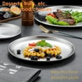 thumbnail image 3 of 3 Pieces 10.2inch Stainless Steel Round Plate, Metal Camping Plates, Stainless Steel Plates, Reusable Metal Dinner Plates for Outdoor Picnic Camping, 3 of 6