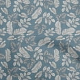 thumbnail image 1 of oneOone Cotton Poplin Twill Dusty Blue Fabric Tropical Line Drawing Leaf Sewing Fabric By The Yard Printed Diy Clothing Sewing Supplies 56 Inch Wide, 1 of 5