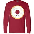 thumbnail image 3 of Inktastic White Donut Long Sleeve T-Shirt, 3 of 5