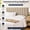 03-beige, variant on Upholstered Full Size Headboard with Easy Assembly, Wall Mounted Floating Headboard, Grey Channel Stitch Design and 3D Soundproof Panels