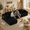 Black, variant on 135" L-Shaped Cloud Modular Sectional Sofa, Corduroy Upholstery, Deep Seat Memory Foam Cushion, Black
