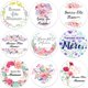 thumbnail image 2 of Bonne Fête Maman French Happy Mother's Day Decor Stickers Labels Joyeuse Fête Des Mères Floral Self-adhesive Paper Labels4.5cm-24pcs Gao Jinjia LED, 2 of 2