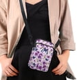 thumbnail image 4 of HELLHERO Lightweight Polyester Women Messenger Bag Women 4.33x1.97x7.09 Butterfly Flowers, 4 of 7
