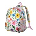 thumbnail image 2 of Floral Pattern Backpack Backpack for School,Cute School Bag,Schoolbag with Adjustable Shoulder Straps & Padded Back,13.8"x11.4"x6", 2 of 6