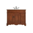 thumbnail image 3 of 42 inch single bathroom vanity in Teak, 3 of 8