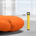 thumbnail image 6 of MeetLeisure Wicker Outdoor Patio Papasan Lounge Chair with Orange Cushion, 6 of 6