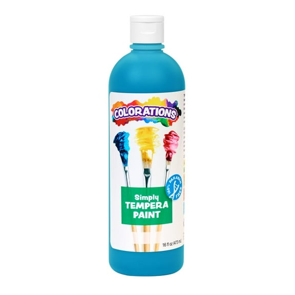 Colorations Paraben-Free Simply Tempera - 16 oz. Turquoise
