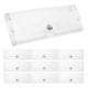 thumbnail image 5 of ColoMX 10 Uds. Estuches de plástico transparente para anteojos, estuche de almacenamiento para gafas de sol con botón, 5 of 7