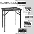 thumbnail image 4 of Folding Grill Table 3 Height Adjustable Portable Metal Aluminum Picnic Table with Mesh Desktop and Portable Handle Lightweight Camping Table for Picni, 4 of 8
