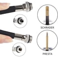 thumbnail image 2 of Bicycle Pump, Mini Portable Hand Bike Pump,100PSI Aluminum Alloy Cycling Hand Pump with Needle and Support, 2 of 5