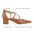 thumbnail image 5 of Journee Womens Galvinn Crisscross Strap Pointed Toe Pumps, Widths Available, 5 of 9