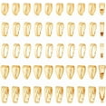 thumbnail image 2 of 100pcs 5 styles Brass Snap on Bails Real 14K golden Plated 6~8x3~4mm Hole: 5~7x2.5~4mm 20pcs/style, 2 of 6