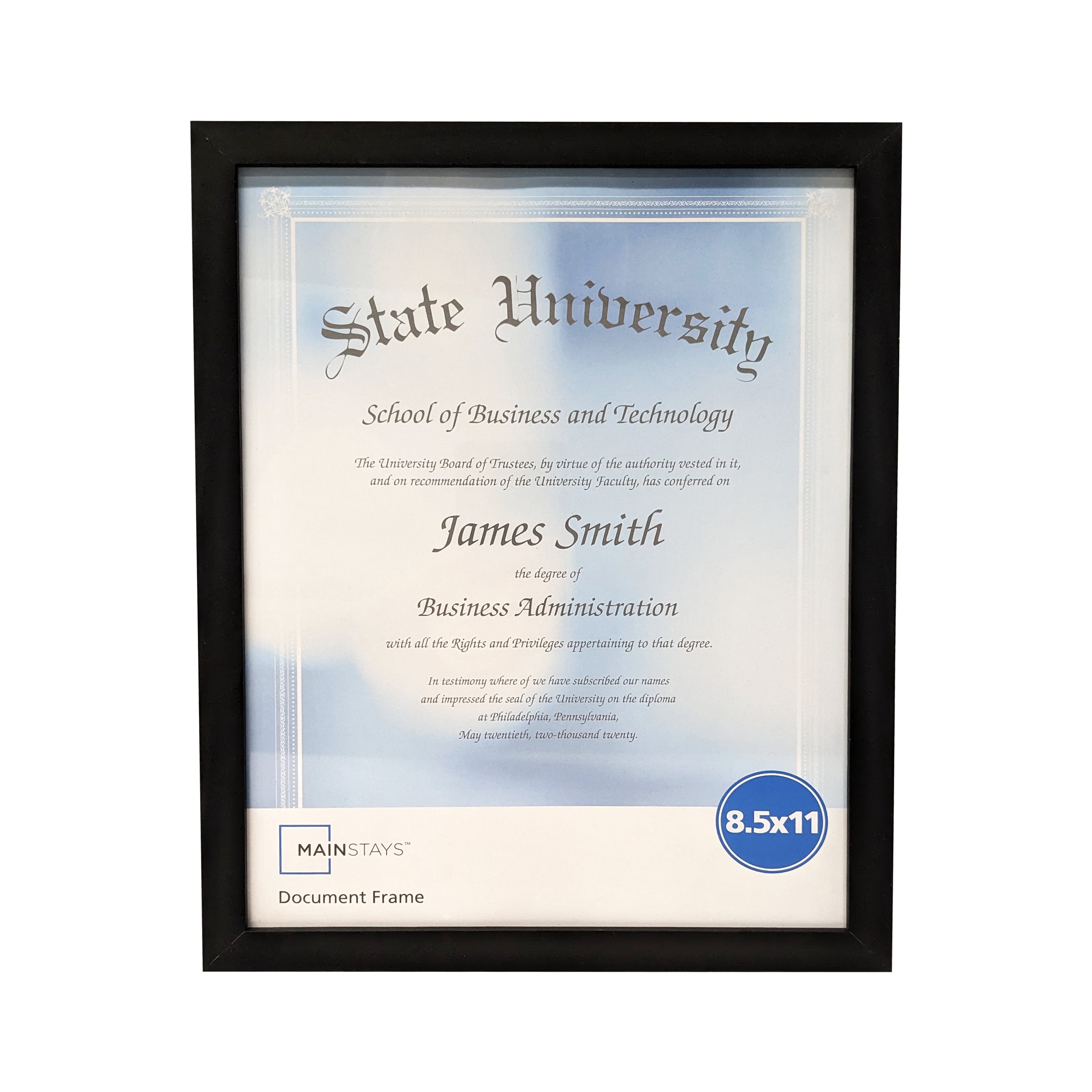 (2 pack) Mainstays – 8.5x11 Picture Frame – Black Document Wall Photo Frame, Set of 3