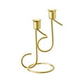 thumbnail image 3 of Candelabro de Metal, candelabro de estilo nórdico, MESA CENTRO de MESA para Mantel, sala de estar, decoración de chimenea de fiesta Oro, 3 of 10