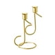 thumbnail image 2 of Candelabro de Metal, Candelabro de Estilo Nórdico, MESA CENTRO de MESA para Mantel, Sala de Estar, Decoración de Chimenea de Fiesta Oro, 2 of 8