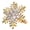 Gold, variant on Pack of 6 Napkin Rings Christmas Snowflake Napkins Holder Metallic Napkin Buckle Sophisticated Plating Accessories