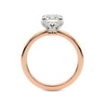 thumbnail image 5 of IGI Certified 5 Carat Princess Shape Lab Grown Diamond Engagement Ring | 14K Rose Gold | Mabel Petal Solitaire Diamond Ring | FG-VS1-VS2 Quality Friendly Diamonds, 5 of 6